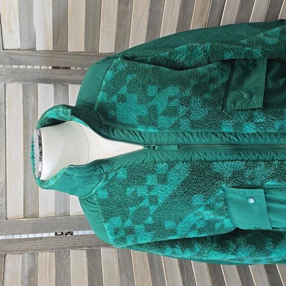 Women's Printed High Pile Fleece Jacket | JoyLab | X Small - Picture 5 of 9